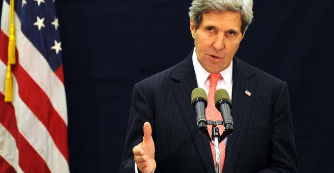 Kerry hält Grundsatzrede zu Israel.