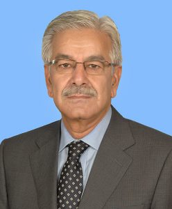 er pakistanische Verteidigungsminister Khawaja Muhammad Asif