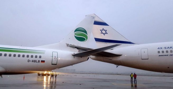 Germania Unfall bei Tel Aviv.