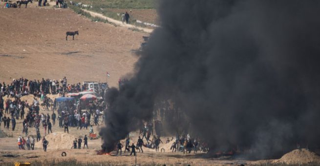 Randale an der Grenze zu Gaza