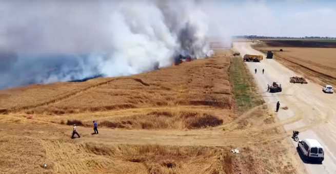 Israel geht gegen Feuerdrachen vor.