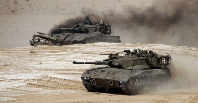 Panzer der israelischen Armee. Symbolbild.