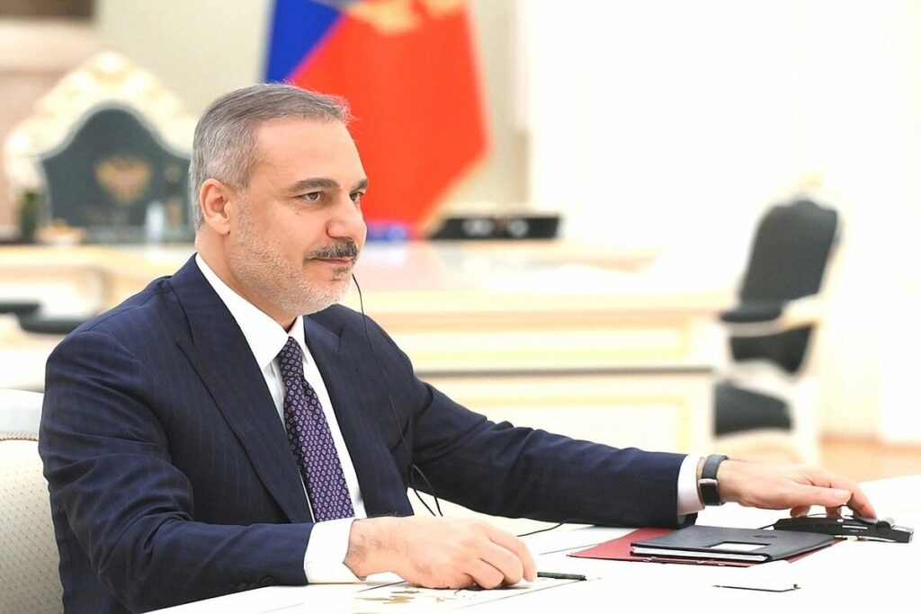 Wladimir Putin empfing 2025 den türkischen Außenminister Hakan Fidan im Kreml.
